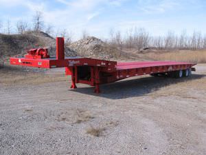 flatbed semi-trailer / 2-axle / low-profile