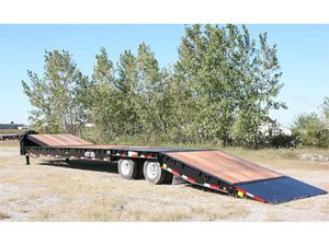 flatbed semi-trailer / 2-axle / low-profile