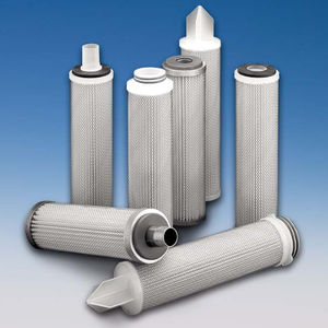 water filter cartridge / fine / fiberglass / pleated
