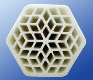 cross-flow filtration diaphragm / surface / ceramic