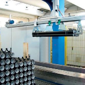 robotic palletizer / for tubes / automatic