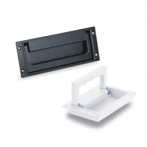recessed handle / aluminum / rectangular