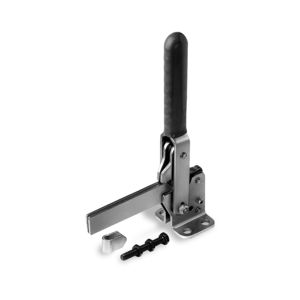 vertical toggle clamp / locking / with solid arms / steel