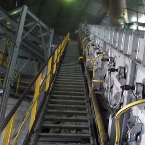 belt conveyor / for bulk materials / handling / for hot materials