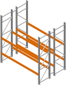 pallet shelving / storage warehouse / for heavy loads / medium-duty