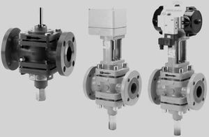 sliding gate valve / pneumatic-operated / flow-control / biogas