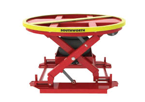 scissor lift table / pneumatic / loading / rotating