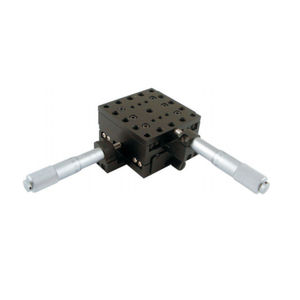 XY positioning stage / manual / 2-axis / micrometer-driven