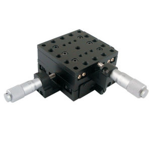 XY positioning stage / manual / 2-axis / micrometer-driven