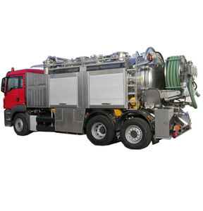 discharger suction excavator / sewer cleaner / for liquid waste