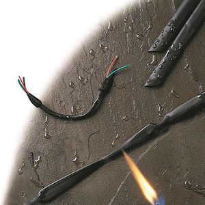 heat-shrink tubing / tubular / for cables / halogen-free