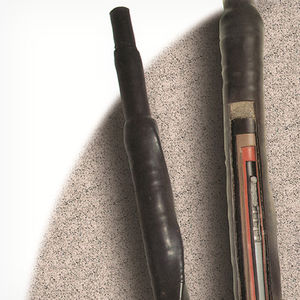 heat-shrink tubing / tubular / for electrical cables / coated