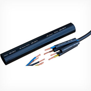 heat-shrink tubing / tubular / for cables / abrasion-resistant