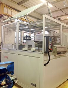 foam cutting machine / guillotine / profile / for extrusion lines