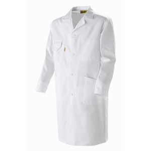 work lab coat / wear-resistant / cotton / polyester