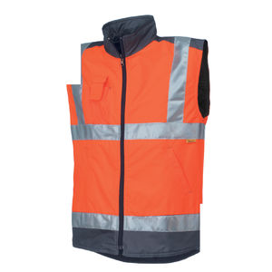 work vest / high-visibility / polyester / polyamide