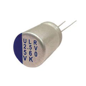 aluminum capacitor / polymer / radial / for high-frequency applications