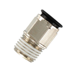 screw-in fitting / straight / pneumatic / POM
