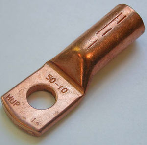 crimp solderless terminal / tubular / non-insulated / copper