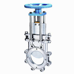 knife gate valve / with handwheel / for wastewater / for chemicals