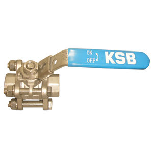 floating ball valve / lever / for liquid food products and beverages / screw-in