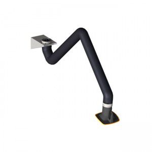 fixed extraction arm / flexible / for welding fumes