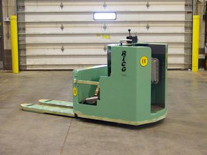 electric pallet truck / walk-behind / stand-on / steel
