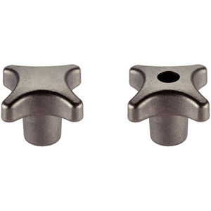 star knob / threaded / stainless steel