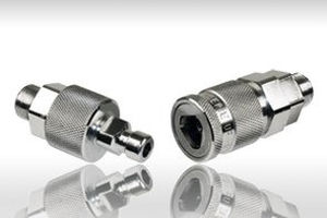 quick coupling / straight / hydraulic / for compressed air