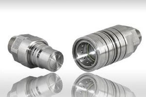 quick coupling / straight / hydraulic / stainless steel
