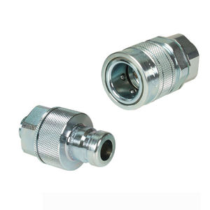 quick coupling / straight / hydraulic / for compressed air