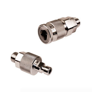 quick coupling / straight / hydraulic / for compressed air