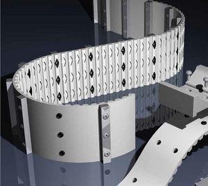 toothed transmission belt / polyurethane