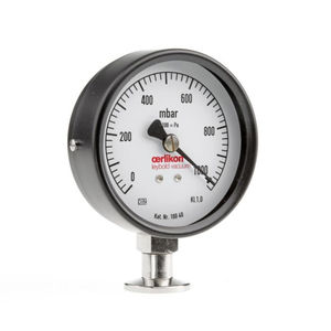 Bourdon tube vacuum gauge / analog