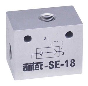 pneumatically-operated valve / for air / quick-release exhaust