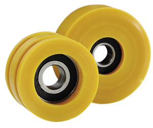 guide roller / polyurethane / ball bearing