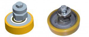 bearing wheel type roller / polyurethane / eccentric