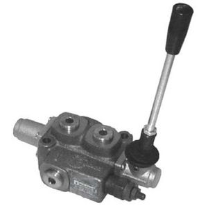 spool hydraulic directional control valve / lever-operated / monobloc