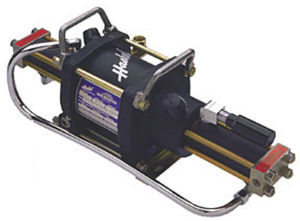piston pressure booster / gas / single-stage / air-driven