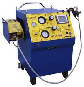 heat exchanger tube swaging machine