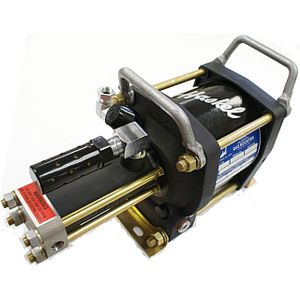piston pressure booster / gas / single-stage