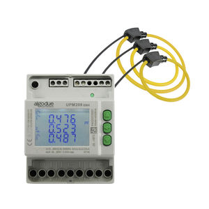 three-phase power meter / with Rogowski inputs / DIN rail
