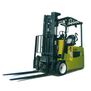 electric forklift / ride-on / 3-wheel / compact