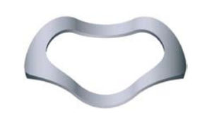 spring washer / corrugated / stainless steel