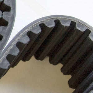 toothed transmission belt / rubber / for automotive applications / high temperature-resistant