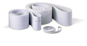 toothed transmission belt / polyurethane-coated