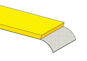 flat transmission belt / polyurethane-coated