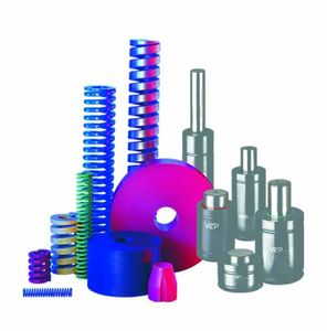 compression spring / wire / steel / for molds
