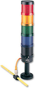 LED stack light / steady / four-color / modular