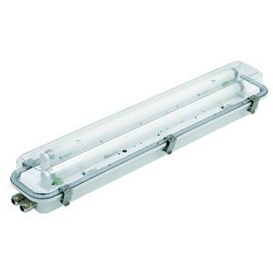 ceiling-mounted lighting / fluorescent tube / for shops / for storage hall